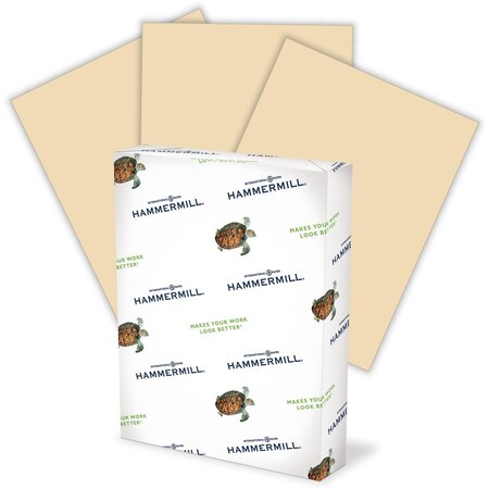 Hammermill Hammermill Colored Paper, 20lb Tan Copy Paper, 8.5x11, 1 Ream, 500 Sheets HAM102863